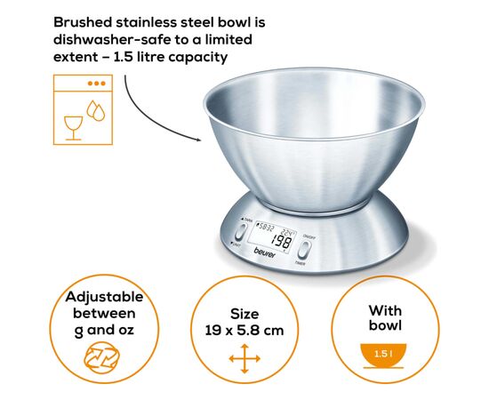 Весы кухонные Beurer KS 54, изображение 5