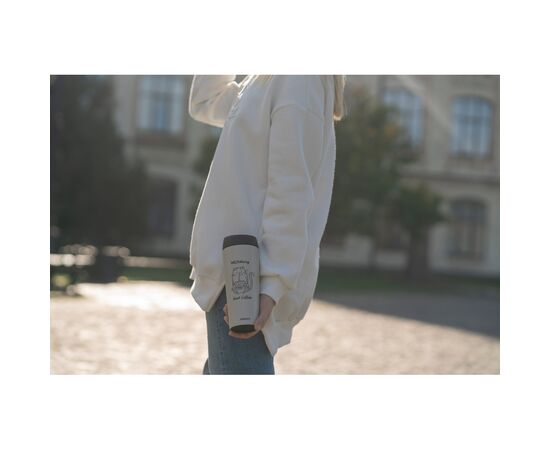 Термочашка Ardesto Coffee Тime Meowning 450 мл Бежева (AR2645WC), изображение 3