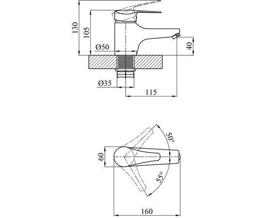 Змішувач Agua Sevilla-C011 (CV018624), зображення 4