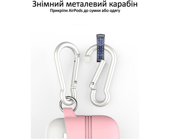 Кейс для навушників Promate VeilCase для Apple AirPods Pink (veilcase.pink), зображення 4
