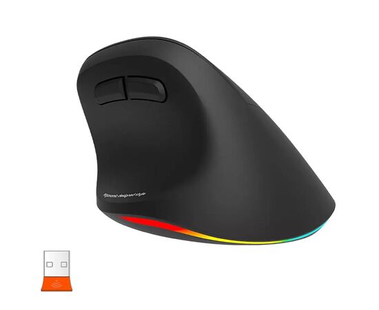 Мишка Meetion BTM010R RGB Bluetooth/Wireless Black (MT-BTM010R-A), зображення 2