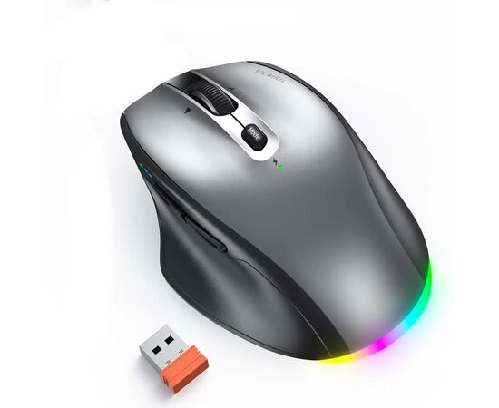 Мишка Meetion BTM007 Wireless/Bluetooth Gray (MT-BTM007-W), зображення 2