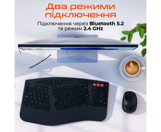 Мишка Meetion BTM008 Wireless/Bluetooth Black (MT-BTM008-A), зображення 7