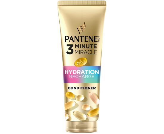 Кондиціонер для волосся Pantene Pro-V 3 Minute Miracle Hydration Recharge 220 мл (8700216938860), зображення 2