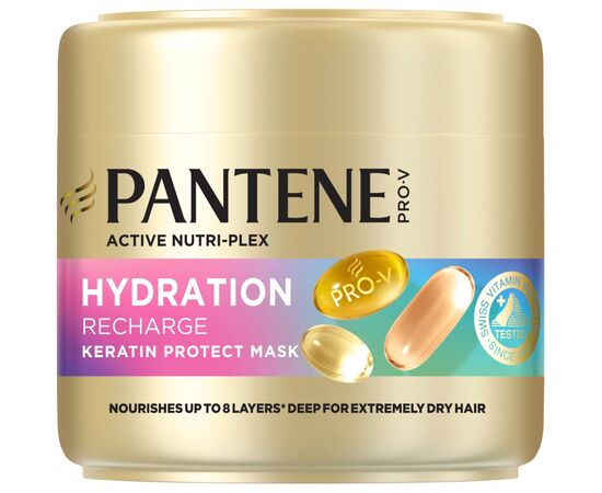 Маска для волосся Pantene Pro-V Hydration Recharge 300 мл (8700216938778), зображення 2
