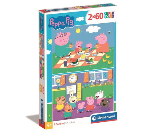 Пазл Clementoni 2 в 1 Peppa Pig, 2 по 60 елементів (24793)