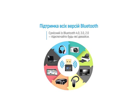 Bluetooth-адаптер ColorWay Bluetooth BT 5.0 (CW-AD-BT50), зображення 9
