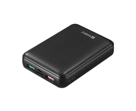 Батарея універсальна Sandberg 15000mAh, PD/45W(20V/2.25A), QC3.0, USB-C, Micro-USB, USB-A*2 (420-66_)