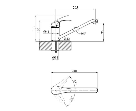 Змішувач Agua Leon-C030 (CV012078), зображення 5
