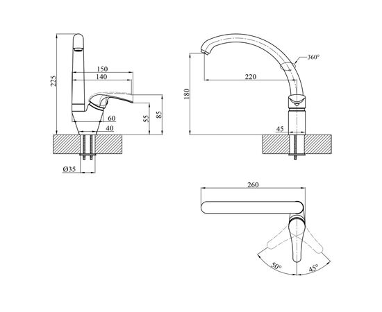 Змішувач Agua Leon-C032 (CV016442), зображення 6