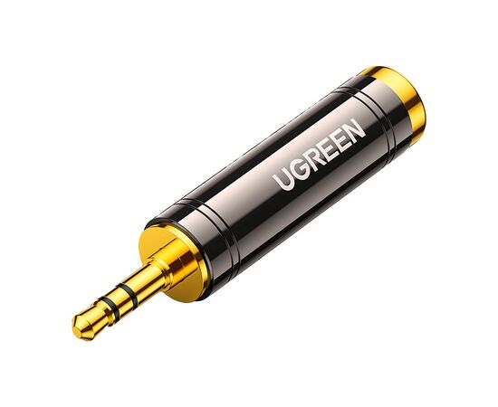 Перехідник 3.5mm M to 6.35mm F AV168 black UGREEN (60711)