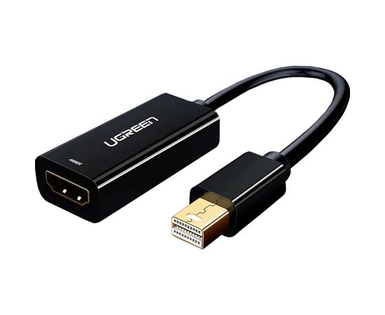 Переходник Mini DisplayPort M to HDMI F 1080p MD112 black UGREEN (10461)