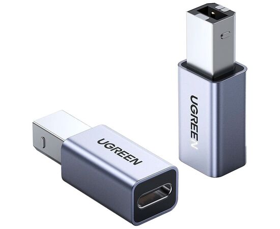 Переходник USB-C F to USB 2.0 BM US382 gray UGREEN (20120), изображение 2
