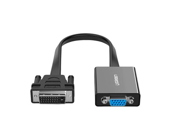 Переходник DVI 24+1 M to VGA F active black UGREEN (40259)