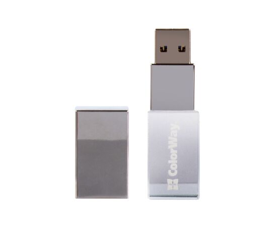 USB флеш накопичувач ColorWay 32GB 3.0 Transparent (CW-USBCL32), зображення 2