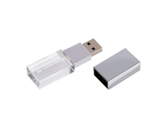 USB флеш накопичувач ColorWay 64GB ColorWay Crystal USB 3.0 (CW-USBCL64), зображення 6