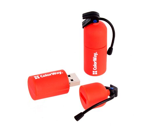 USB флеш накопичувач ColorWay Fire 32 GB USB 3.0 Red (CW-USBFE32), зображення 6