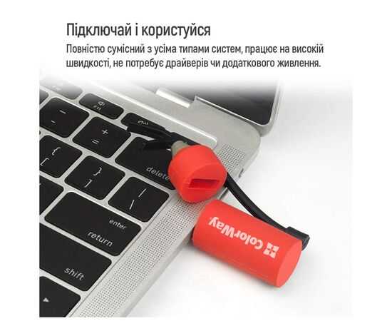 USB флеш накопичувач ColorWay Fire 32 GB USB 3.0 Red (CW-USBFE32), зображення 9