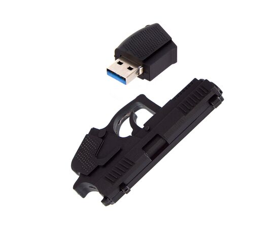 USB флеш накопитель ColorWay Pistol 64 GB 3.0 Black (CW-USBPL64), изображение 3