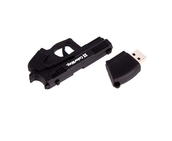 USB флеш накопитель ColorWay Pistol 64 GB 3.0 Black (CW-USBPL64), изображение 7