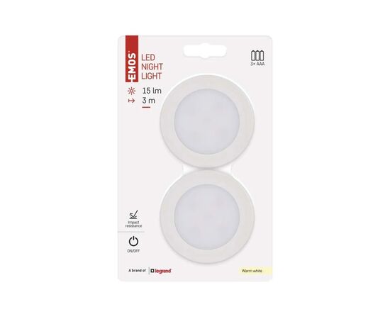 Ночник EMOS 15Lm 3 ААA пластик (P3327), изображение 8