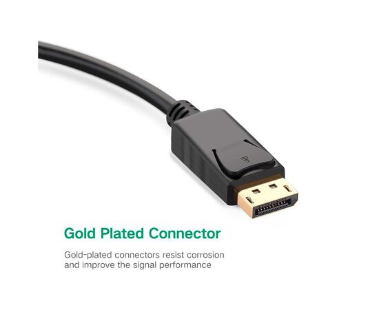 Переходник Display Port M to VGA F black Ugreen (20415), изображение 2