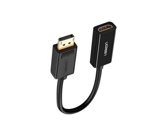 Переходник Display Port M to HDMI F 4K30Hz black UGREEN (40363), изображение 2