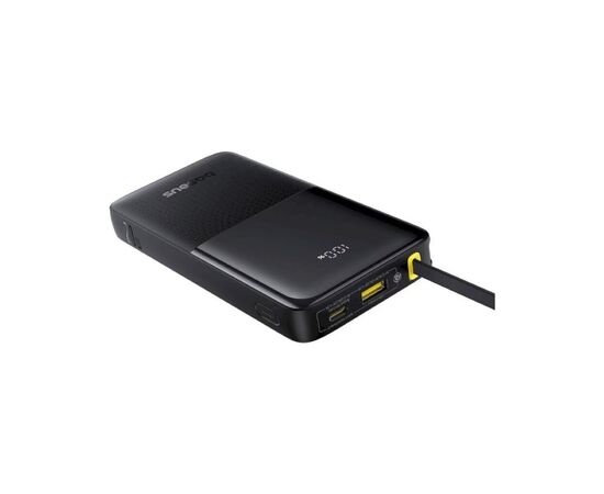 Батарея універсальна Baseus Bipow 2 Digital Display 10000mAh 20W with Built-in USB-C Cable Black (P10077101113-00), зображення 3