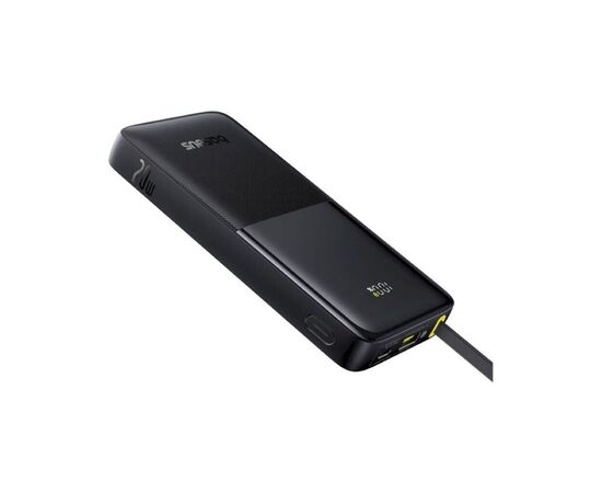 Батарея універсальна Baseus Bipow 2 Digital Display 10000mAh 20W with Built-in USB-C Cable Black (P10077101113-00), зображення 5