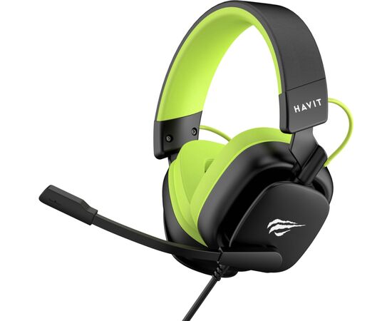 Наушники Havit H2048U USB 7.1 Black/Green (6939119034078)