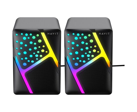 Акустична система Havit HV-SK763 USB RGB Black (6939119046446), зображення 3