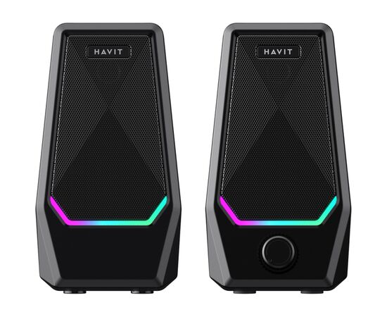 Акустическая система Havit SK768 USB RGB Black (6939119042585), изображение 2