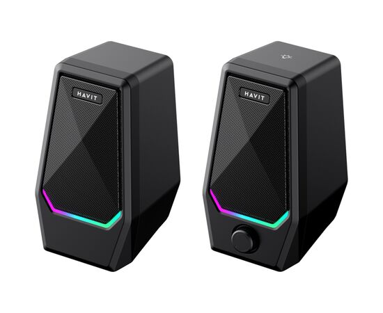 Акустическая система Havit SK768 USB RGB Black (6939119042585), изображение 3