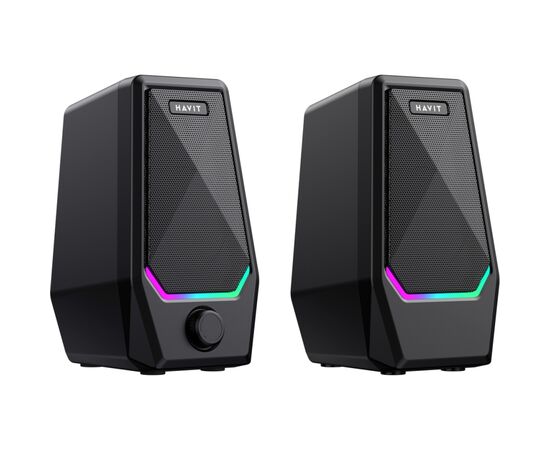 Акустическая система Havit SK768 USB RGB Black (6939119042585)