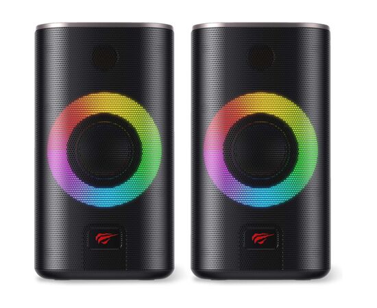Акустическая система Havit HV-SK212SE USB RGB Black (6939119080501), изображение 2