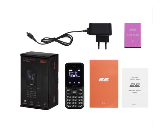 Мобильный телефон 2E S180 2024 Black (694743653885), изображение 12