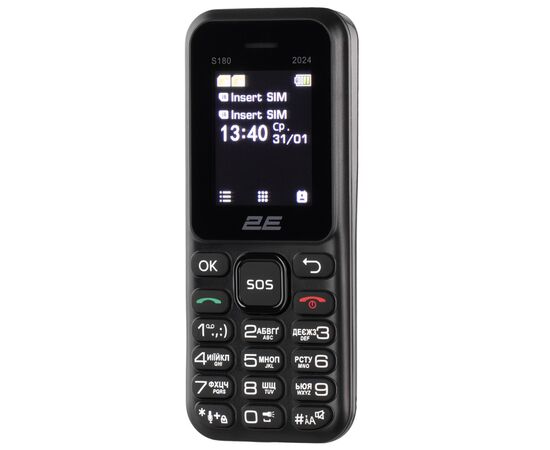 Мобильный телефон 2E S180 2024 Black (694743653885), изображение 9