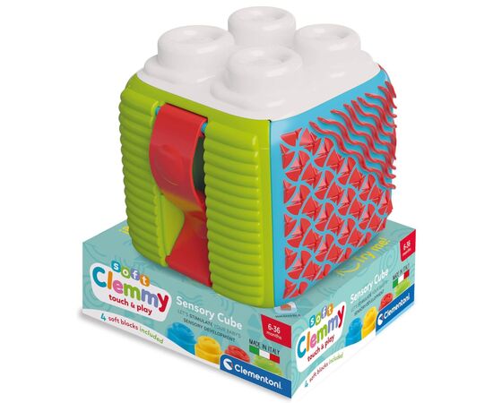 Развивающая игрушка Clementoni Sensory Cube, серия Soft Clemmy (17902), изображение 5