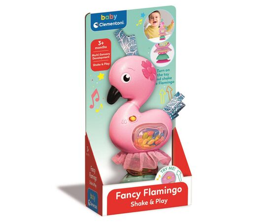 Погремушка Clementoni на присоске Fancy Flamingo (17492), изображение 2
