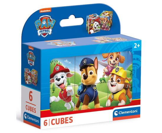 Кубики Clementoni пазл Paw Patrol, 6 элементов (40658)