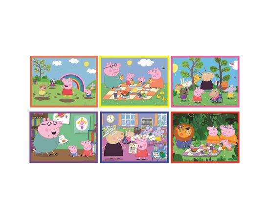 Кубики Clementoni пазл Peppa Pig, 12 элементов (41195), изображение 3