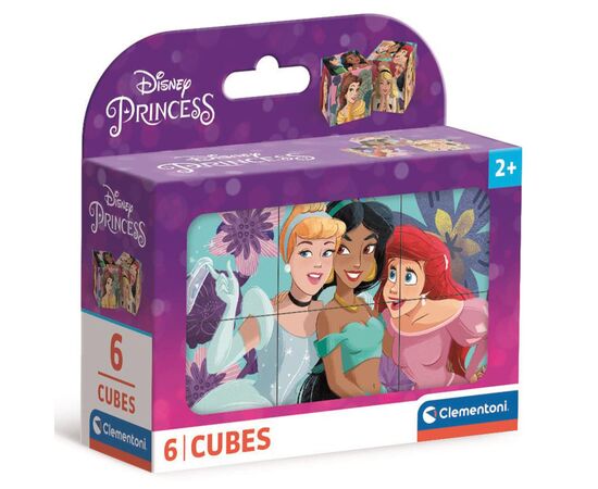 Кубики Clementoni пазл Princess, 6 элементов (40660)