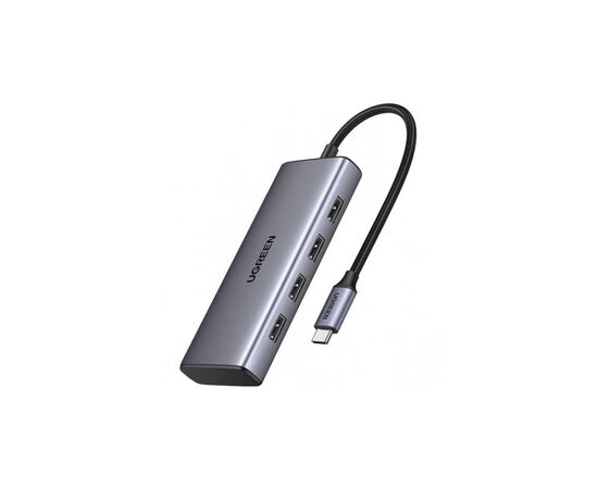 Порт-репликатор Ugreen Dock CM498 USB 3.0 Type-C -> 1хUSB-A 3.0/3хUSB-A 2.0/2xHDMI 4K 30Гц PD (35897)