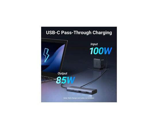 Порт-репликатор Ugreen Dock CM498 USB3.2 Type-C ->2xUSB-A 3.2/2xUSB-C 3.2 10Гбіт/с/ 2xHDMI 4K60Гц/PD 100W (45379), изображение 3