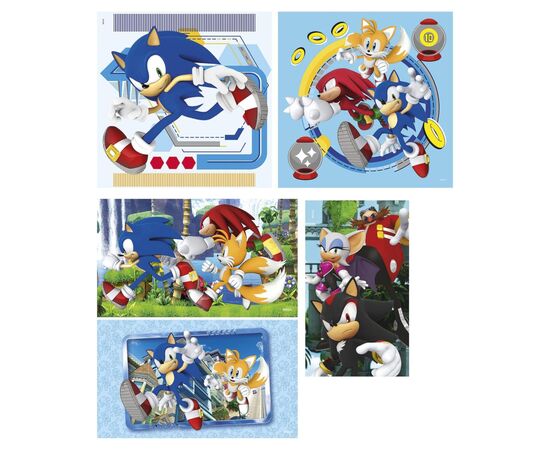 Пазл Clementoni 10 в 1 Sonic (80508), зображення 2
