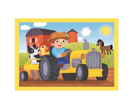 Пазл Clementoni 4 в 1 Busy at Work, 12,16,20 та 24 елементи (21741), зображення 2