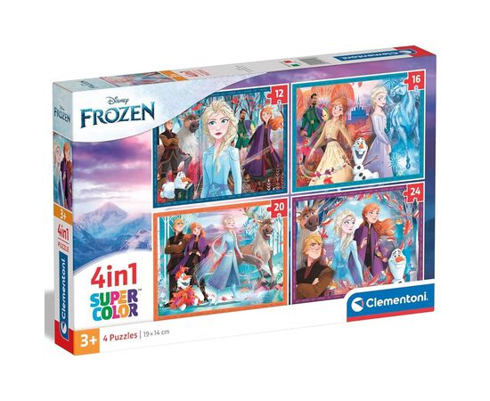 Пазл Clementoni 4 в 1 Frozen, 12,16,20 та 24 елементи (21518)