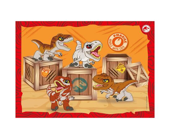 Пазл Clementoni 4 в 1 Jurassic World, 12,16,20 та 24 елементи (21521), зображення 2