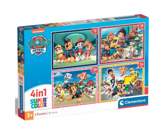Пазл Clementoni 4 в 1 Paw Patrol, 12,16,20 и 24 элемента (21513.00)