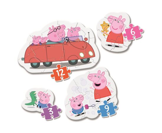 Пазл Clementoni 4 в 1 Peppa Pig, серия My First Puzzles (20829), изображение 2